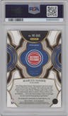Marcus Sasser from the 2023-24 Panini Select  set featuring a Gold Prizm parallel graded by PSA and given an overall grade of 10.