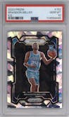 Brandon Miller from the 2023-24 Panini Prizm set featuring a Ice Prizm parallel graded by PSA and given an overall grade of 10.