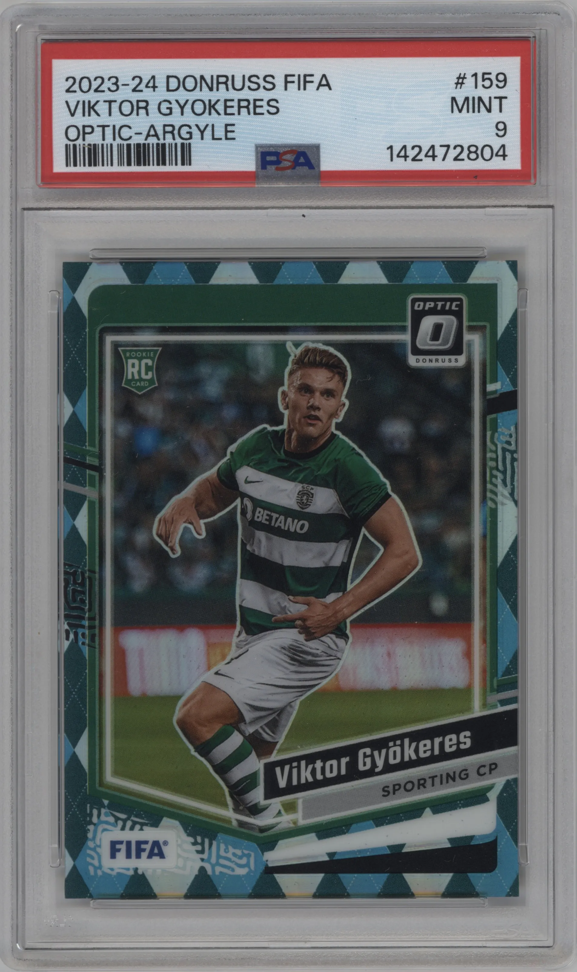 2023 Panini Donruss Optic Viktor Gyokeres Argyle #159 PSA 9