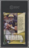 Tom Brady from the 2000 Press Pass set graded by SGC and given an overall grade of 8.