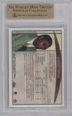 Randy Moss from the 1998 Topps Chrome set graded by Beckett and given an overall grade of 9.5.