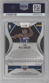 Zion Williamson from the 2019-20 Panini Prizm set featuring a Fast Break  parallel graded by PSA and given an overall grade of 9.