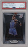 Russell Westbrook from the 2012-13 Panini Prizm set graded by PSA and given an overall grade of 10.