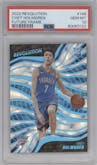 Chet Holmgren from the 2022-23 Panini Revolution  set featuring a Future Frame parallel graded by PSA and given an overall grade of 10.