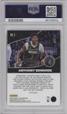 Anthony Edwards from the 2022-23 Panini Flux set featuring a Gold parallel graded by PSA and given an overall grade of 9.