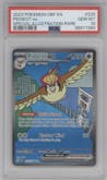 Pidgeot EX from the 2023 Pokemon SV set graded by PSA and given an overall grade of 10.