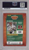 Joe Burrow from the 2023 Panini Donruss set graded by PSA and given an overall grade of 10.