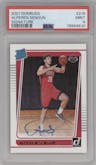 Alperen Sengun from the 2021-22 Panini Donruss set graded by PSA and given an overall grade of 9.