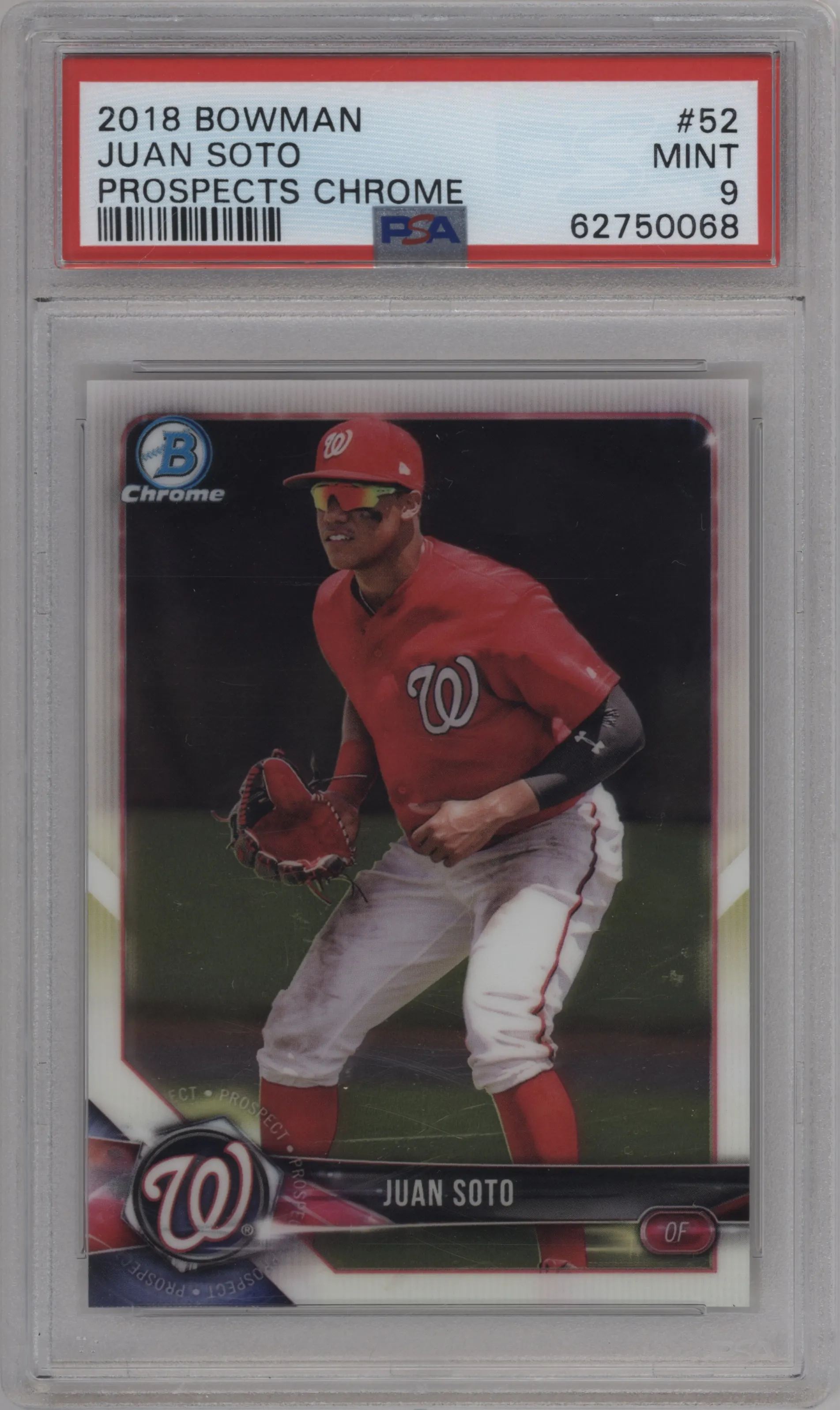 2018 Bowman Chr.Pros. Juan Soto PSA 9