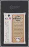 Chipper Jones from the 1991 Upper Deck set graded by SGC and given an overall grade of 9.5.