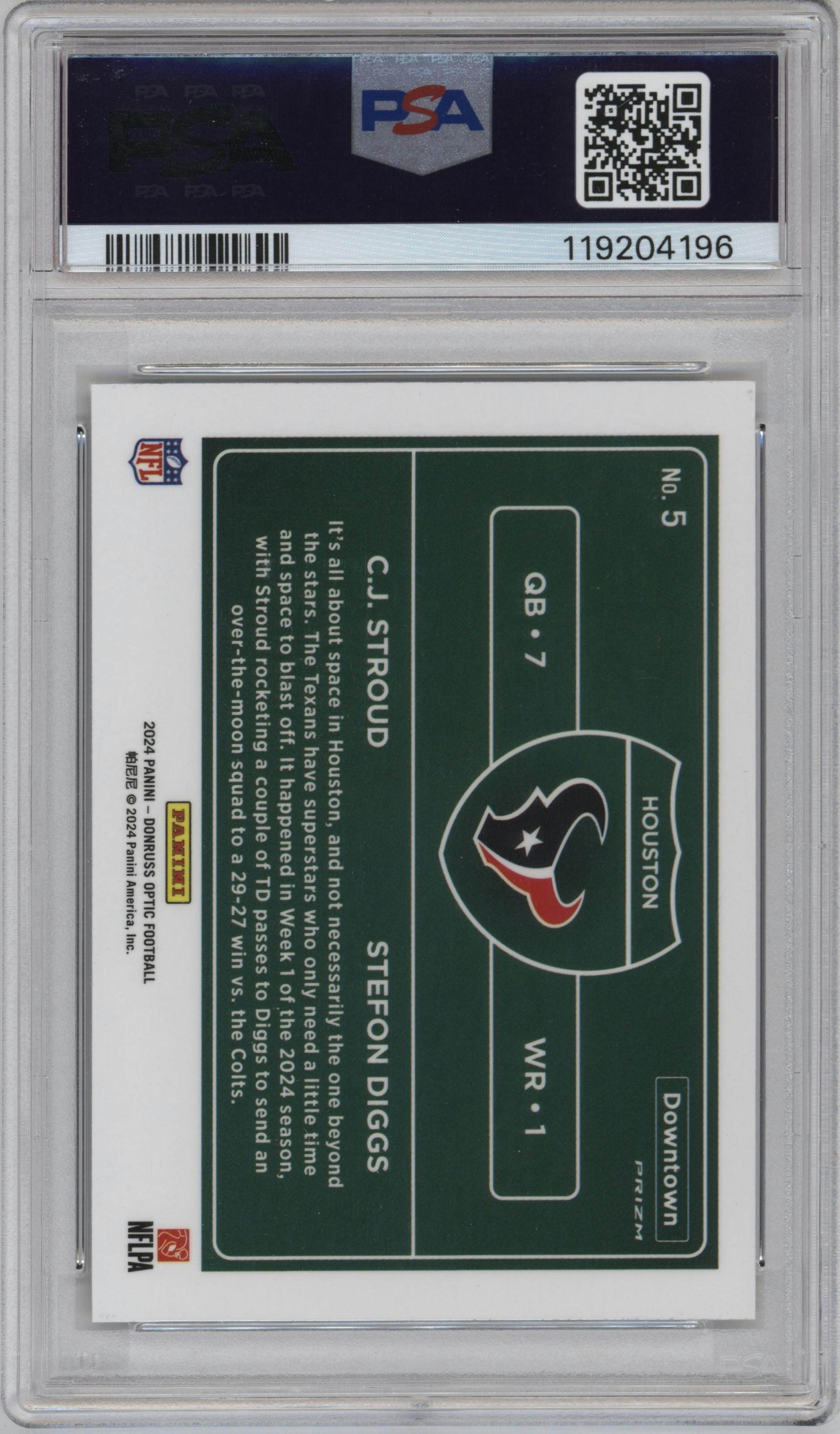 C.J. Stroud/Stefon Diggs