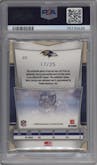 Ray Lewis from the 2009 Playoff Absolute Memorabilia set graded by PSA and given an overall grade of 9.