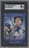 Shohei Ohtani from the 2024 Topps Chrome Update set graded by SGC and given an overall grade of 9.