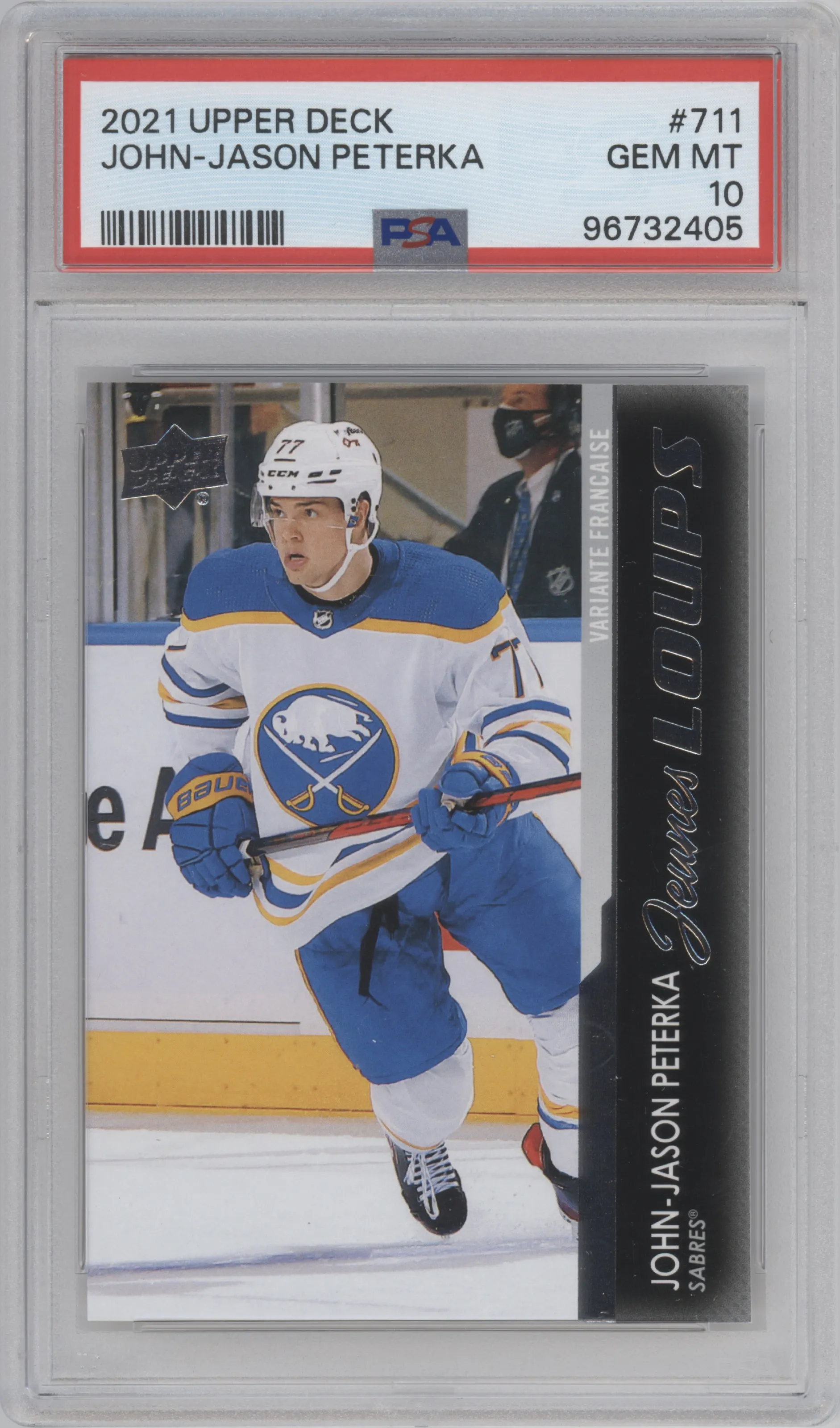 2021 Upper Deck Extended Series John-Jason Peterka #711 PSA 10