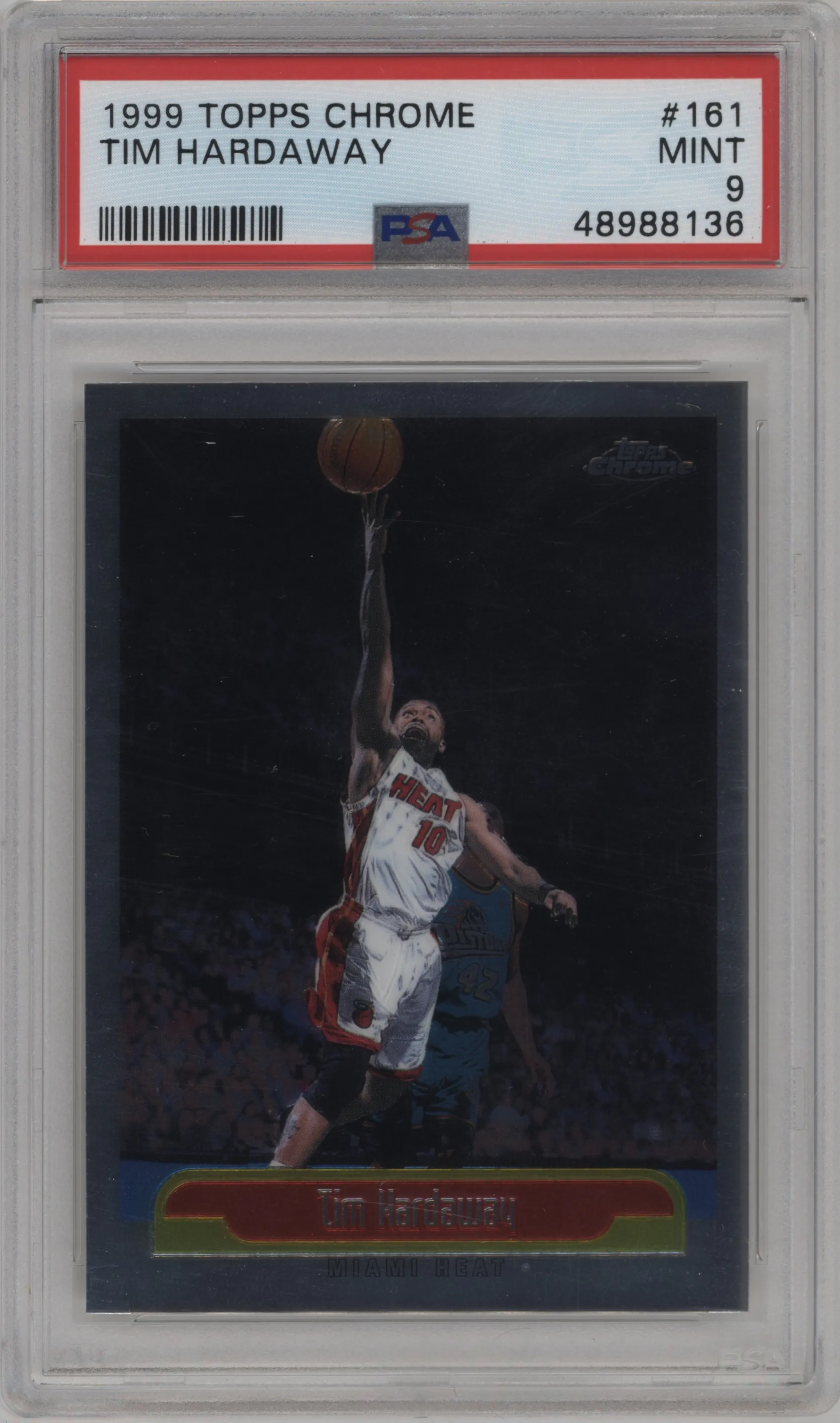 1999 Topps Chrome Tim Hardaway PSA 9