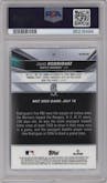 Julio Rodriguez from the 2022 Bowman’s Best   set featuring a Atomic Refractor parallel graded by PSA and given an overall grade of 10.