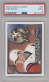 Tom Brady from the 2000 Pacific Aurora set graded by PSA and given an overall grade of 9.