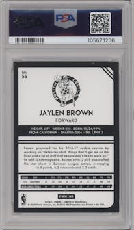 Jaylen Brown from the 2016-17 Panini Complete set graded by PSA and given an overall grade of 8.5.