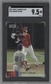 Shohei Ohtani from the 2020 Topps Stadium Club set graded by SGC and given an overall grade of 9.5.