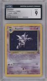 Haunter from the 1999 Pokemon set graded by CSG and given an overall grade of 9.