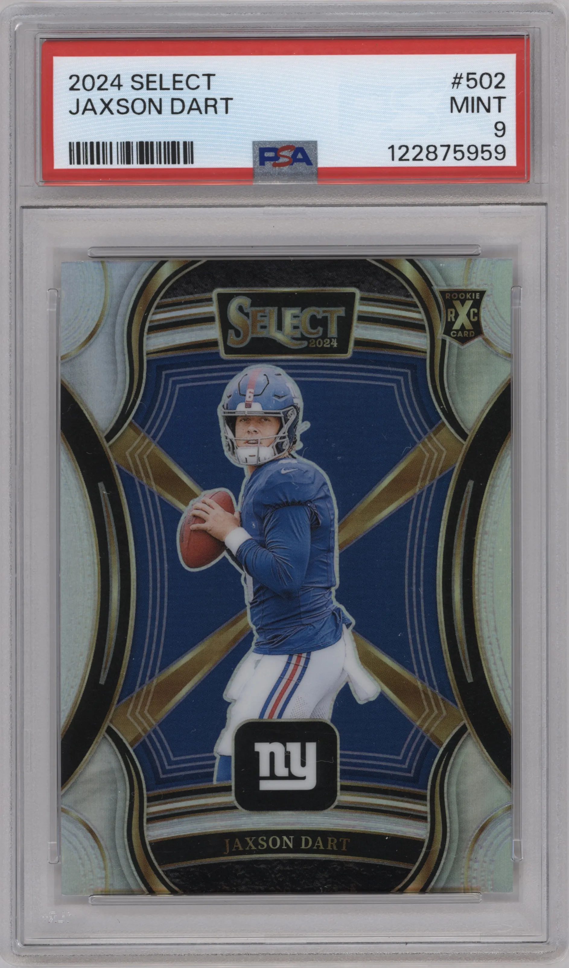 2024 Panini Select '25 XRC Jaxson Dart #502 PSA 9