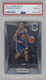 Stephen Curry from the 2012-13 Panini Prizm set graded by PSA and given an overall grade of 10.