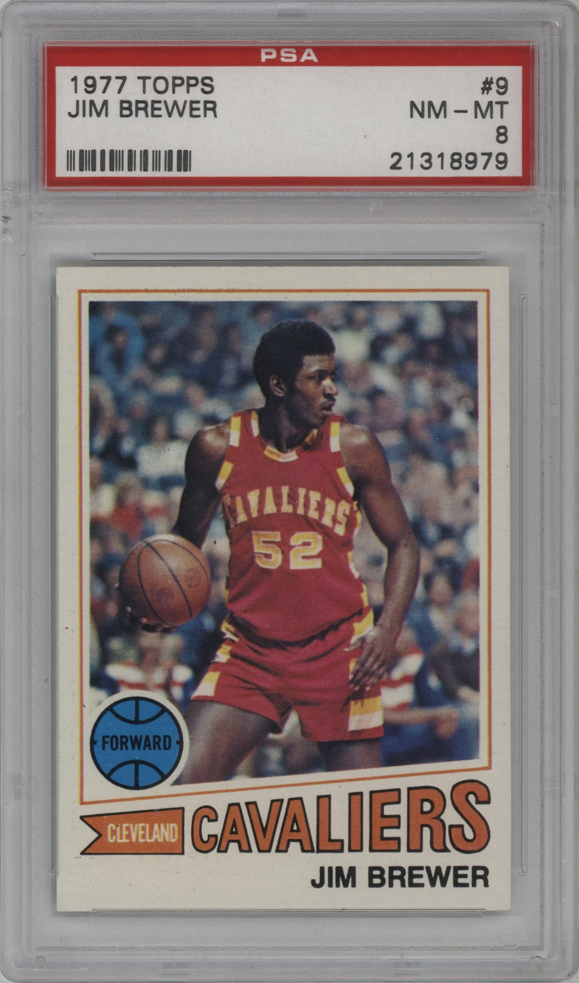 1977 Topps Jim Brewer PSA 8