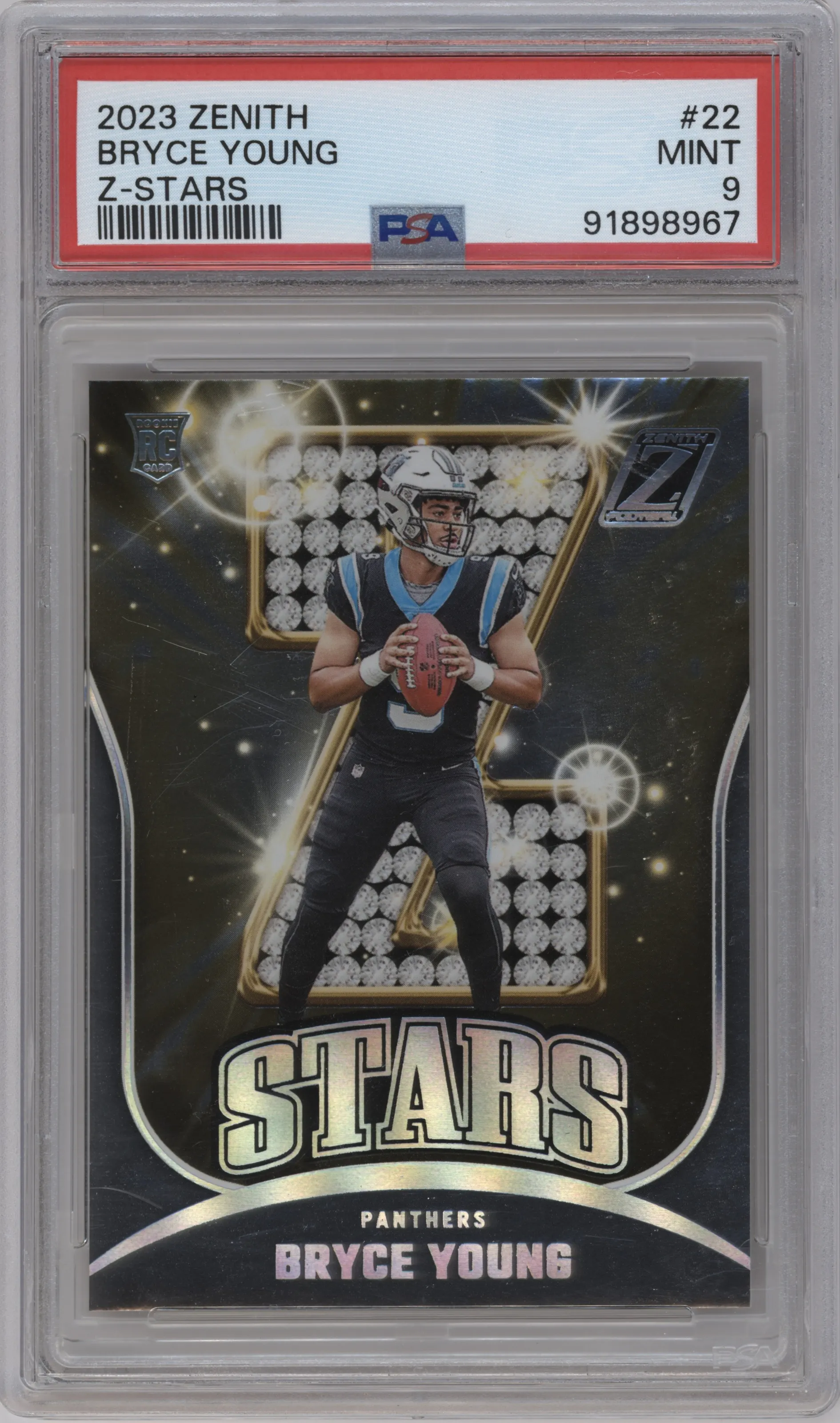 2023 Panini Zenith Z-Stars Bryce Young #22 PSA 9