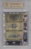 Andrew Luck/Russell Wilson/Drew Brees/Aaron Rodgers/Peyton Manning/Matthew Stafford from the 2014 Topps Supreme set graded by Beckett and given an overall grade of 9.5.