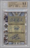 Andrew Luck/Russell Wilson/Drew Brees/Aaron Rodgers/Peyton Manning/Matthew Stafford from the 2014 Topps Supreme set graded by Beckett and given an overall grade of 9.5.