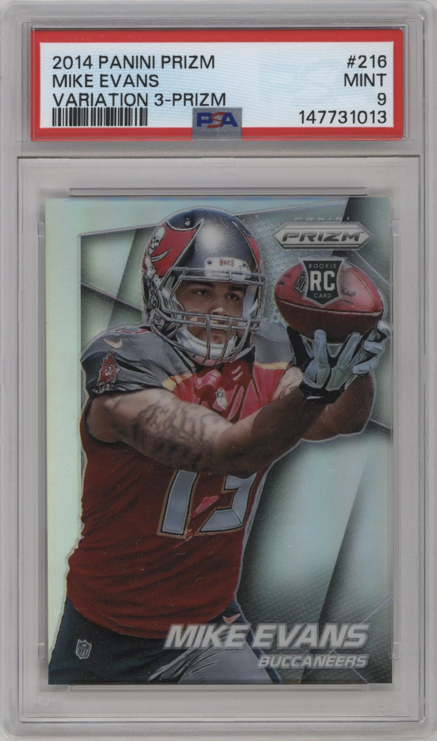 2014 Panini Prizm Rke.Var. Mike Evans Prizm PSA 9