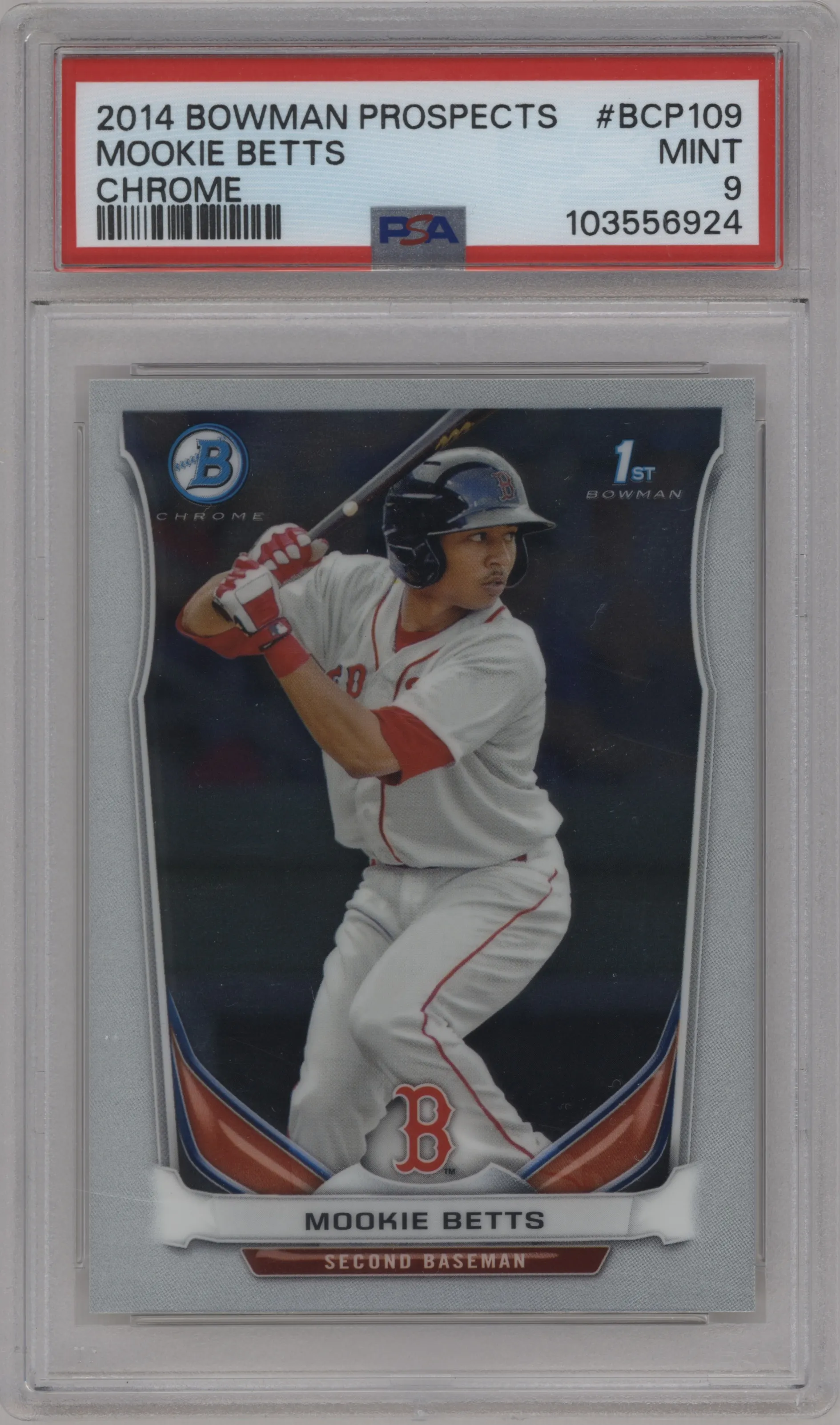 2014 Bowman Chr.Pros. Mookie Betts PSA 9