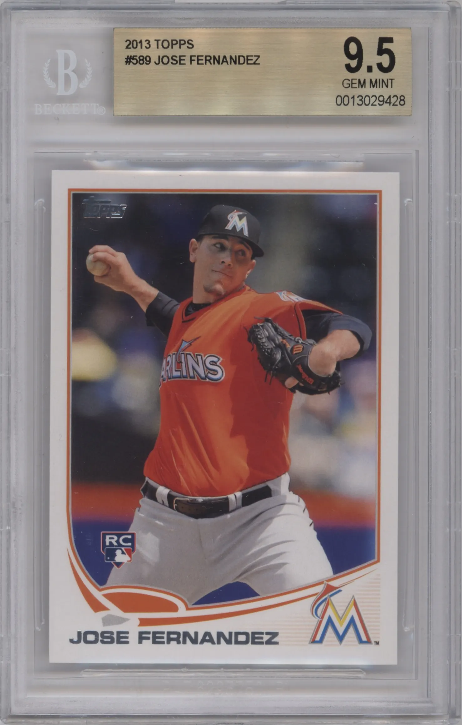 2013 Topps Jose Fermamdez #589 BGS 9.5