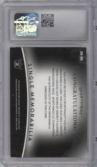 Mario Andretti from the 2022 Sportkings Volume 3 Multi-Sport set featuring a Black parallel graded by CSG and given an overall grade of 8.5.