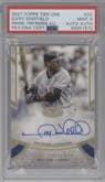 Gary Sheffield from the 2021 Topps Tier One set graded by PSA and given an overall grade of 9.