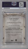 Gary Sheffield from the 2021 Topps Tier One set graded by PSA and given an overall grade of 9.
