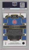 Ausar Thompson from the 2023-24 Panini Select  set featuring a Red Cracked Ice parallel graded by PSA and given an overall grade of 10.
