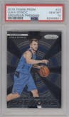 Luka Doncic from the 2018-19 Panini Prizm set graded by PSA and given an overall grade of 10.