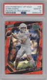 Quinn Ewers from the 2023 Panini The National VIP set featuring a Red Sparkle parallel graded by PSA and given an overall grade of 10.