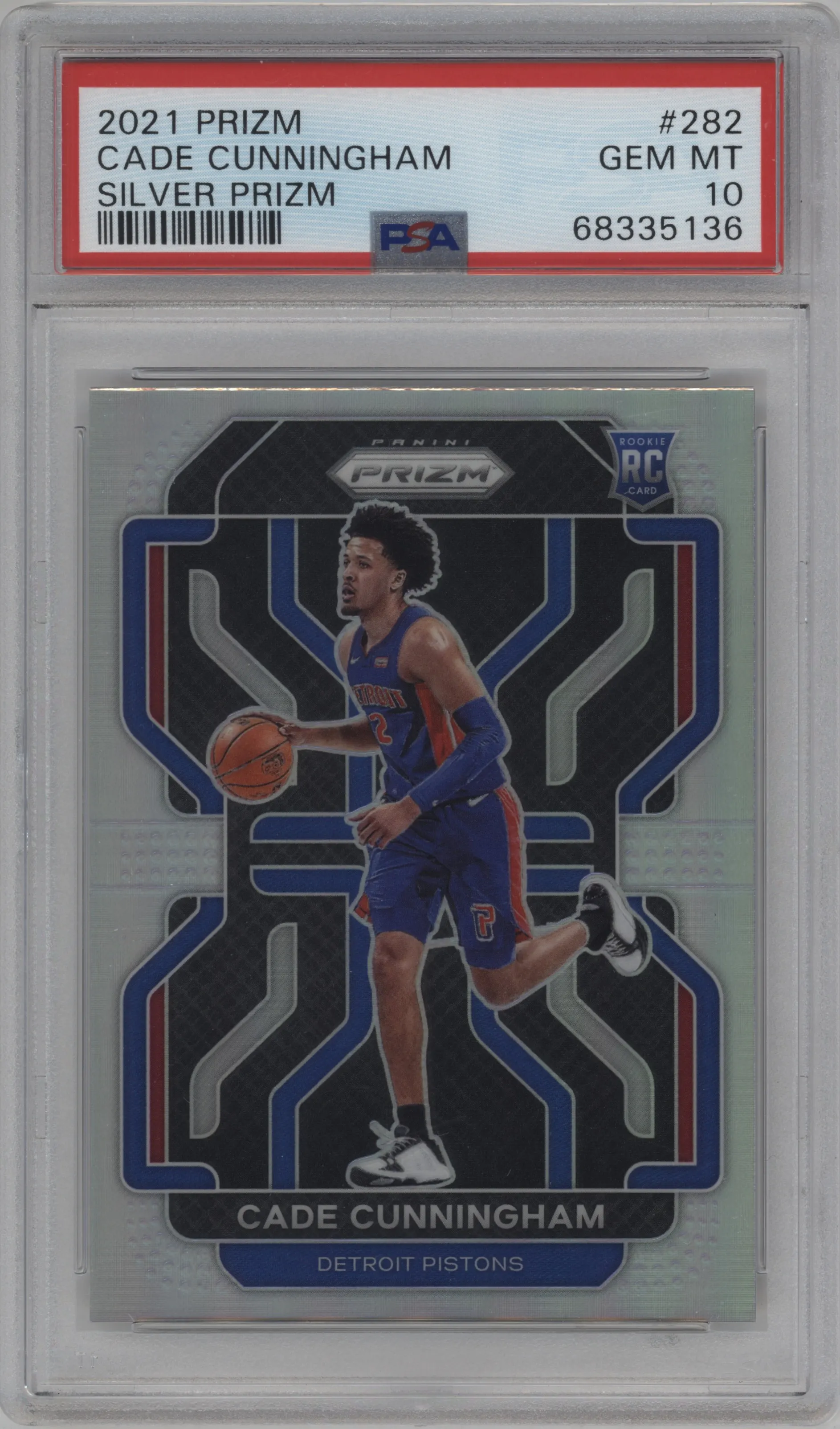 2021 Panini Prizm Cade Cunningham Silver Prizm PSA 10