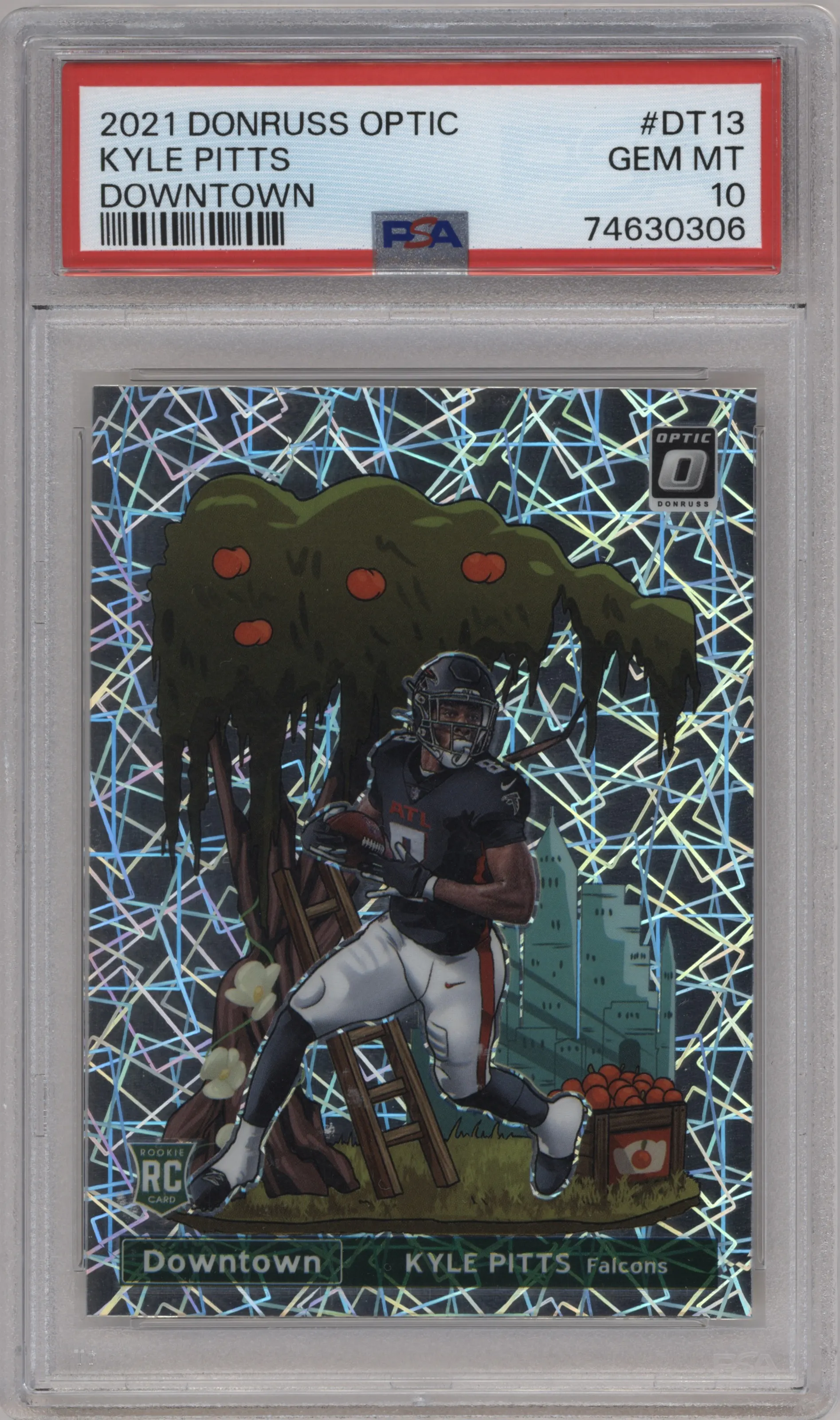 2021 Panini Donruss Optic Downtown Kyle Pitts PSA 10