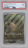 Feebas from the 2024 Pokemon SV set graded by PSA and given an overall grade of 9.