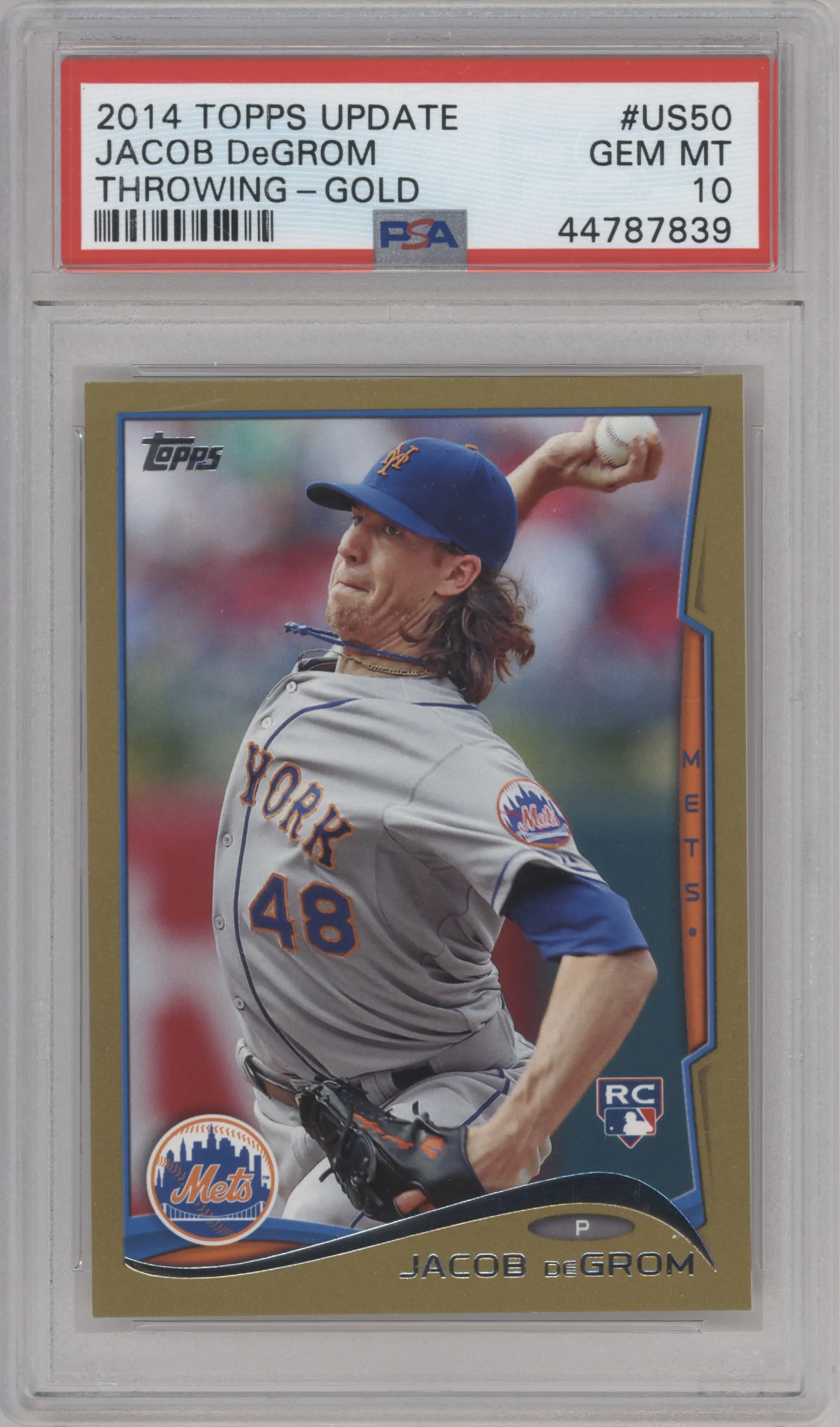2014 Topps Update Jacob DeGrom Gold PSA 10