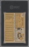 Roger Maris from the 1963 Topps set graded by SGC and given an overall grade of 3.5.