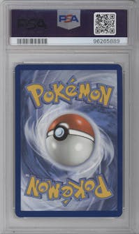 Alakazam EX from the 2023 Pokemon SV set graded by PSA and given an overall grade of 10.