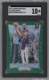 Kevin Durant from the 2023-24 Panini Prizm Deca set featuring a FOTL Green Shimmer parallel graded by SGC and given an overall grade of 10.