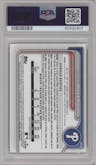 Aidan Miller from the 2024 Bowman set featuring a Fuchsia Refractors parallel graded by PSA and given an overall grade of 10.