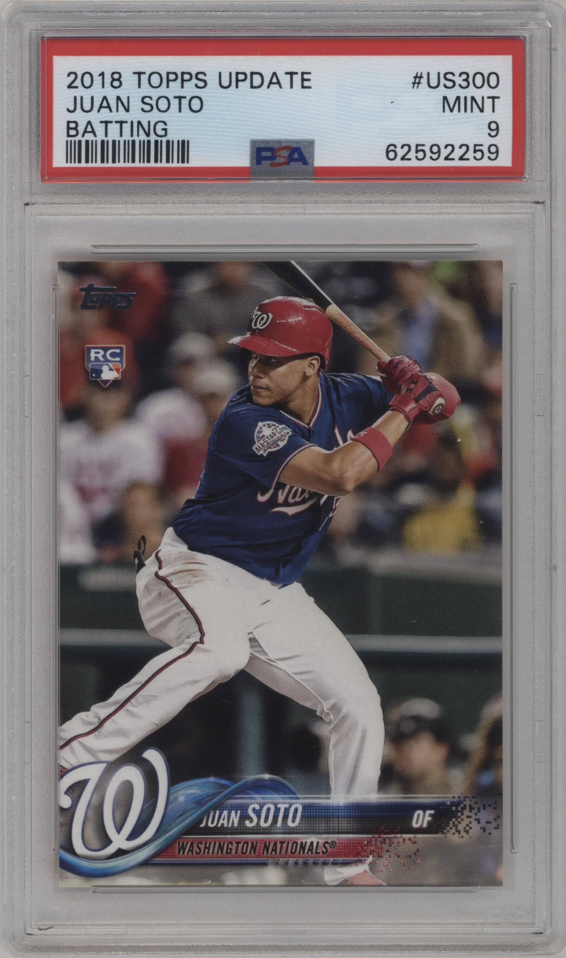 2018 Topps Update Juan Soto PSA 9