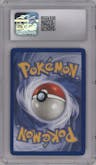 Blastoise from the 1999 Pokemon set graded by CSG and given an overall grade of 9.