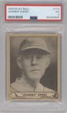 Johnny Evers from the 1940 Play Ball set graded by PSA and given an overall grade of 3.